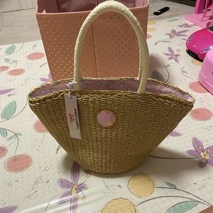 Brand New Stoney Clover X Barbie collab woven mini tote.